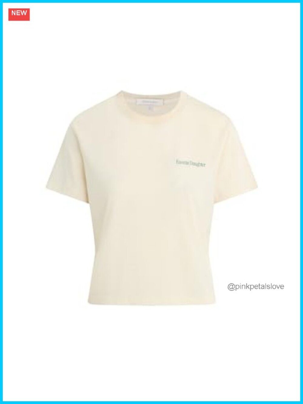 Cropped Tri-Blend Logo Tee Short Sleeve Crew Neck Classic Fit Top